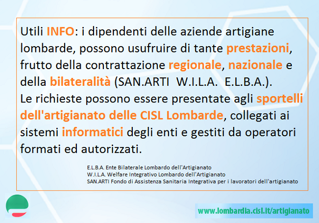Welfare artigianato, prestazioni e sportelli a Brescia/2 – Cisl Lombardia