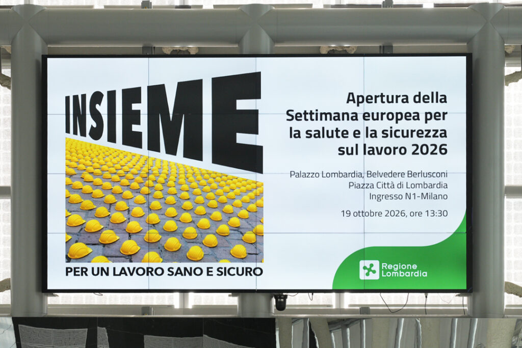 Fabio Nava interviene a Palazzo Lombardia durante la Settimana europea per la salute e sicurezza sul lavoro 2026