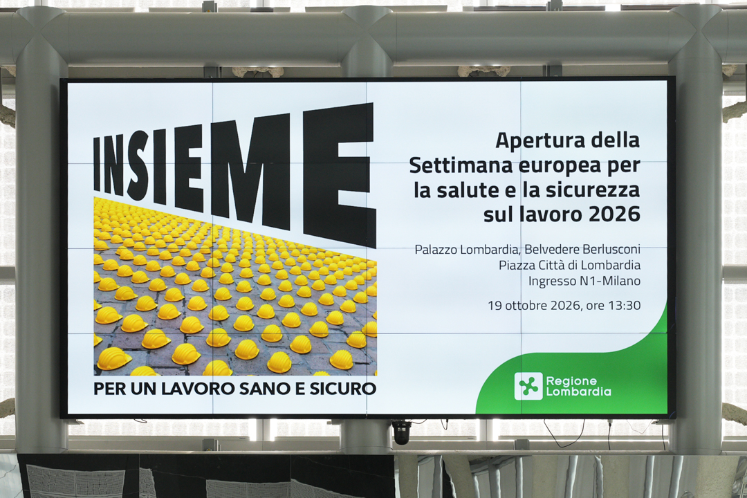 Fabio Nava interviene a Palazzo Lombardia durante la Settimana europea per la salute e sicurezza sul lavoro 2026
